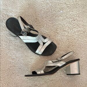 Suzanne Rae style silver Heels- 70s vibes- prom/ formal